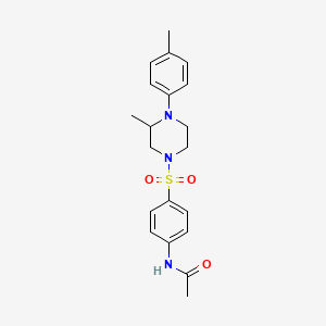 N-(4-{[3-methyl-4-(4-methylphenyl)piperazin-1-yl]sulfonyl}phenyl)acetamide