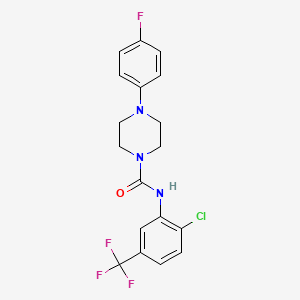 N-[2-chloro-5-(trifluoromethyl)phenyl]-4-(4-fluorophenyl)piperazine-1-carboxamide