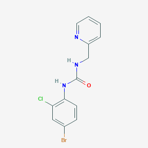 1-(4-Bromo-2-chlorophenyl)-3-(pyridin-2-ylmethyl)urea