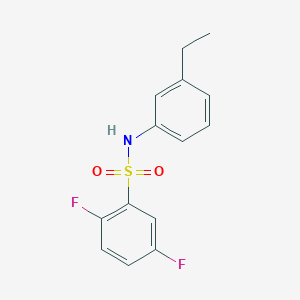 N-(3-ethylphenyl)-2,5-difluorobenzenesulfonamide