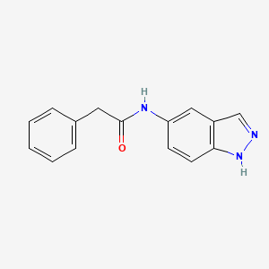 molecular formula C15H13N3O B10967533 N-(1H-indazol-5-yl)-2-phenylacetamide 