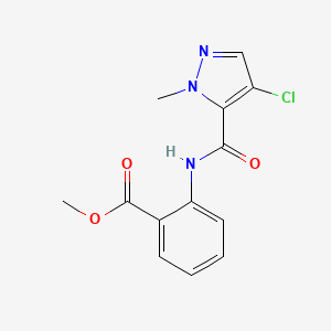 methyl 2-{[(4-chloro-1-methyl-1H-pyrazol-5-yl)carbonyl]amino}benzoate