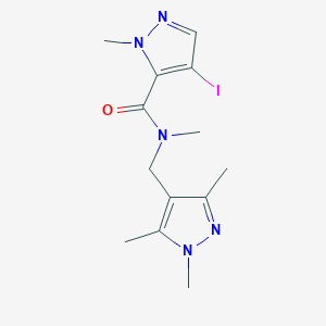 4-iodo-N,1-dimethyl-N-[(1,3,5-trimethyl-1H-pyrazol-4-yl)methyl]-1H-pyrazole-5-carboxamide