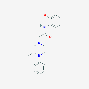 N-(2-methoxyphenyl)-2-[3-methyl-4-(4-methylphenyl)piperazin-1-yl]acetamide