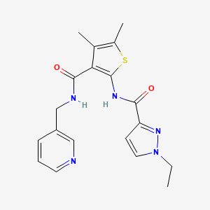 N-{4,5-dimethyl-3-[(pyridin-3-ylmethyl)carbamoyl]thiophen-2-yl}-1-ethyl-1H-pyrazole-3-carboxamide