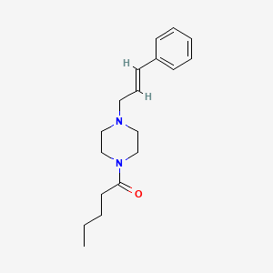 1-{4-[(2E)-3-phenylprop-2-en-1-yl]piperazin-1-yl}pentan-1-one