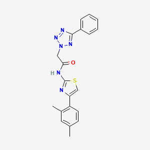 N-[4-(2,4-dimethylphenyl)-1,3-thiazol-2-yl]-2-(5-phenyl-2H-tetrazol-2-yl)acetamide