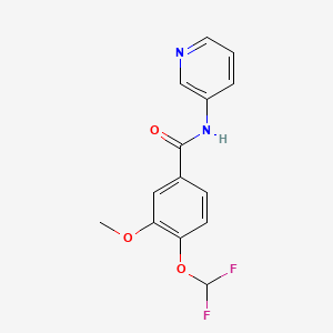 4-(difluoromethoxy)-3-methoxy-N-(pyridin-3-yl)benzamide