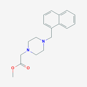 Methyl [4-(naphthalen-1-ylmethyl)piperazin-1-yl]acetate