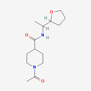 1-acetyl-N-[1-(tetrahydrofuran-2-yl)ethyl]piperidine-4-carboxamide