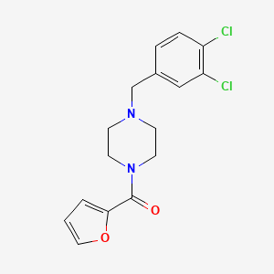 molecular formula C16H16Cl2N2O2 B10967645 [4-(3,4-Dichlorobenzyl)piperazin-1-yl](furan-2-yl)methanone 