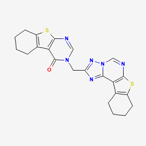 3-(8,9,10,11-tetrahydro[1]benzothieno[3,2-e][1,2,4]triazolo[1,5-c]pyrimidin-2-ylmethyl)-5,6,7,8-tetrahydro[1]benzothieno[2,3-d]pyrimidin-4(3H)-one