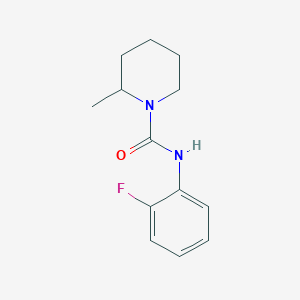 molecular formula C13H17FN2O B10967694 N-(2-fluorophenyl)-2-methylpiperidine-1-carboxamide 