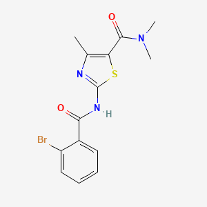 2-{[(2-bromophenyl)carbonyl]amino}-N,N,4-trimethyl-1,3-thiazole-5-carboxamide