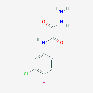 N-(3-chloro-4-fluorophenyl)-2-hydrazinyl-2-oxoacetamide