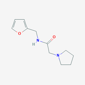 molecular formula C11H16N2O2 B10967723 N-(furan-2-ylmethyl)-2-(pyrrolidin-1-yl)acetamide 