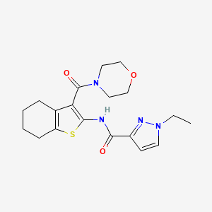 1-ethyl-N-[3-(morpholin-4-ylcarbonyl)-4,5,6,7-tetrahydro-1-benzothiophen-2-yl]-1H-pyrazole-3-carboxamide