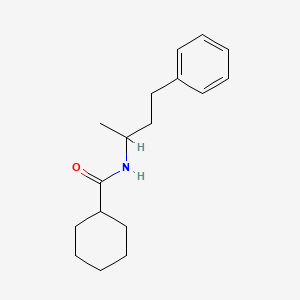 molecular formula C17H25NO B10967769 N-(4-phenylbutan-2-yl)cyclohexanecarboxamide 