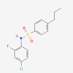 N-(4-chloro-2-fluorophenyl)-4-propylbenzenesulfonamide