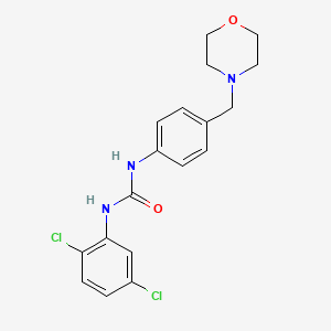 molecular formula C18H19Cl2N3O2 B10967849 1-(2,5-Dichlorophenyl)-3-[4-(morpholin-4-ylmethyl)phenyl]urea 