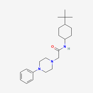 N-(4-tert-butylcyclohexyl)-2-(4-phenylpiperazin-1-yl)acetamide