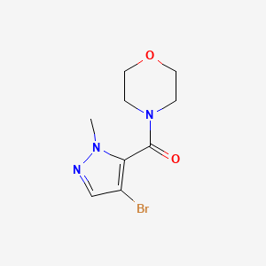 molecular formula C9H12BrN3O2 B10967859 (4-Bromo-2-methylpyrazol-3-yl)-morpholin-4-ylmethanone 