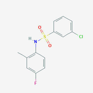 3-chloro-N-(4-fluoro-2-methylphenyl)benzenesulfonamide