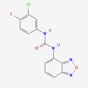 1-(2,1,3-Benzoxadiazol-4-yl)-3-(3-chloro-4-fluorophenyl)urea