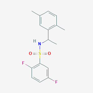 N-[1-(2,5-dimethylphenyl)ethyl]-2,5-difluorobenzenesulfonamide