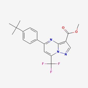 Methyl 5-(4-tert-butylphenyl)-7-(trifluoromethyl)pyrazolo[1,5-a]pyrimidine-3-carboxylate