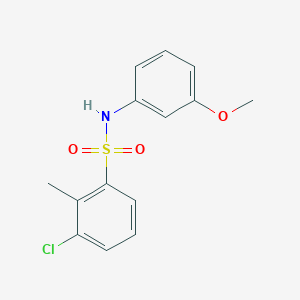 3-chloro-N-(3-methoxyphenyl)-2-methylbenzenesulfonamide