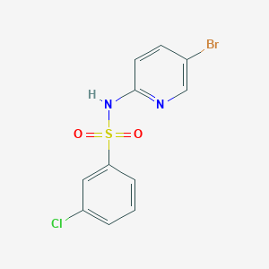 N-(5-bromopyridin-2-yl)-3-chlorobenzene-1-sulfonamide