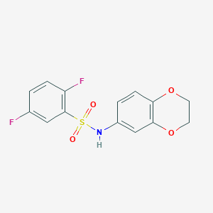 N-(2,3-dihydro-1,4-benzodioxin-6-yl)-2,5-difluorobenzenesulfonamide