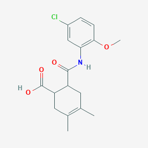 6-[(5-Chloro-2-methoxyphenyl)carbamoyl]-3,4-dimethylcyclohex-3-ene-1-carboxylic acid