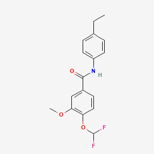 4-(difluoromethoxy)-N-(4-ethylphenyl)-3-methoxybenzamide