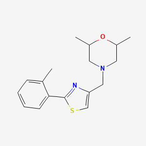 2,6-Dimethyl-4-{[2-(2-methylphenyl)-1,3-thiazol-4-yl]methyl}morpholine