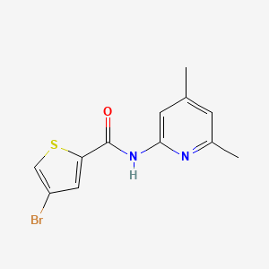 molecular formula C12H11BrN2OS B10968136 4-bromo-N-(4,6-dimethylpyridin-2-yl)thiophene-2-carboxamide 