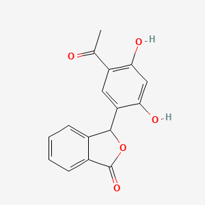 3-(5-acetyl-2,4-dihydroxyphenyl)-2-benzofuran-1(3H)-one