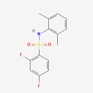 molecular formula C14H13F2NO2S B10968171 N-(2,6-dimethylphenyl)-2,4-difluorobenzenesulfonamide 