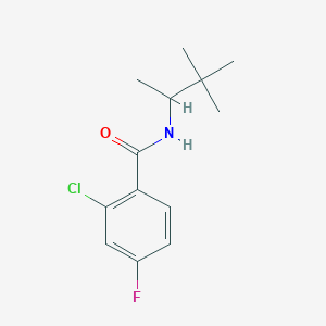 2-chloro-N-(3,3-dimethylbutan-2-yl)-4-fluorobenzamide