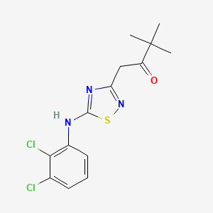 1-{5-[(2,3-Dichlorophenyl)amino]-1,2,4-thiadiazol-3-yl}-3,3-dimethylbutan-2-one