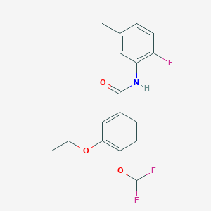 4-(difluoromethoxy)-3-ethoxy-N-(2-fluoro-5-methylphenyl)benzamide