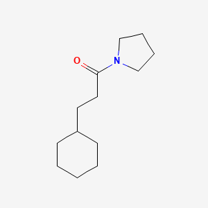 molecular formula C13H23NO B10968303 3-Cyclohexyl-1-(pyrrolidin-1-yl)propan-1-one 