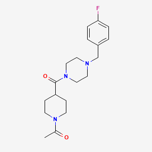 1-(4-{[4-(4-Fluorobenzyl)piperazin-1-yl]carbonyl}piperidin-1-yl)ethanone