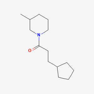 3-Cyclopentyl-1-(3-methylpiperidin-1-yl)propan-1-one