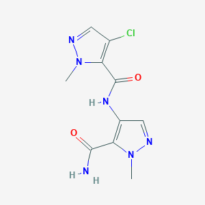 N-(5-carbamoyl-1-methyl-1H-pyrazol-4-yl)-4-chloro-1-methyl-1H-pyrazole-5-carboxamide