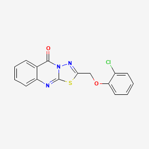 2-[(2-chlorophenoxy)methyl]-5H-[1,3,4]thiadiazolo[2,3-b]quinazolin-5-one