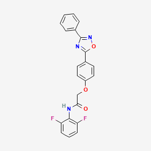 N-(2,6-difluorophenyl)-2-[4-(3-phenyl-1,2,4-oxadiazol-5-yl)phenoxy]acetamide