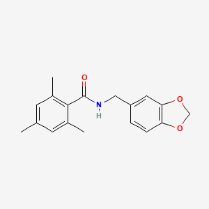 N-(1,3-benzodioxol-5-ylmethyl)-2,4,6-trimethylbenzamide