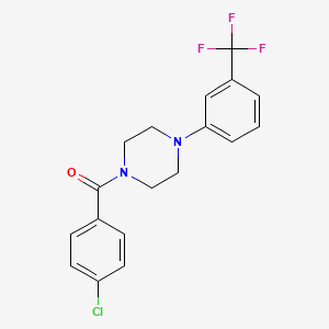 (4-Chlorophenyl){4-[3-(trifluoromethyl)phenyl]piperazin-1-yl}methanone